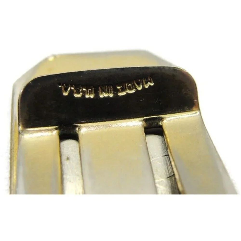 Engraved REL Money Clip Gold Tone Diamond Wallet Credit Card Cash